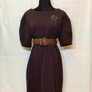 Plum Sheath Dress